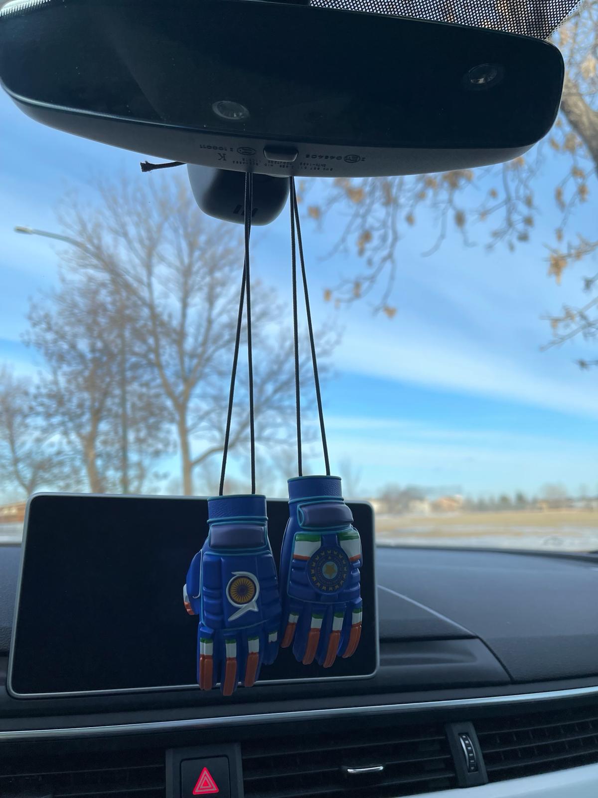 Team India Cricket Gloves - Car Accessory